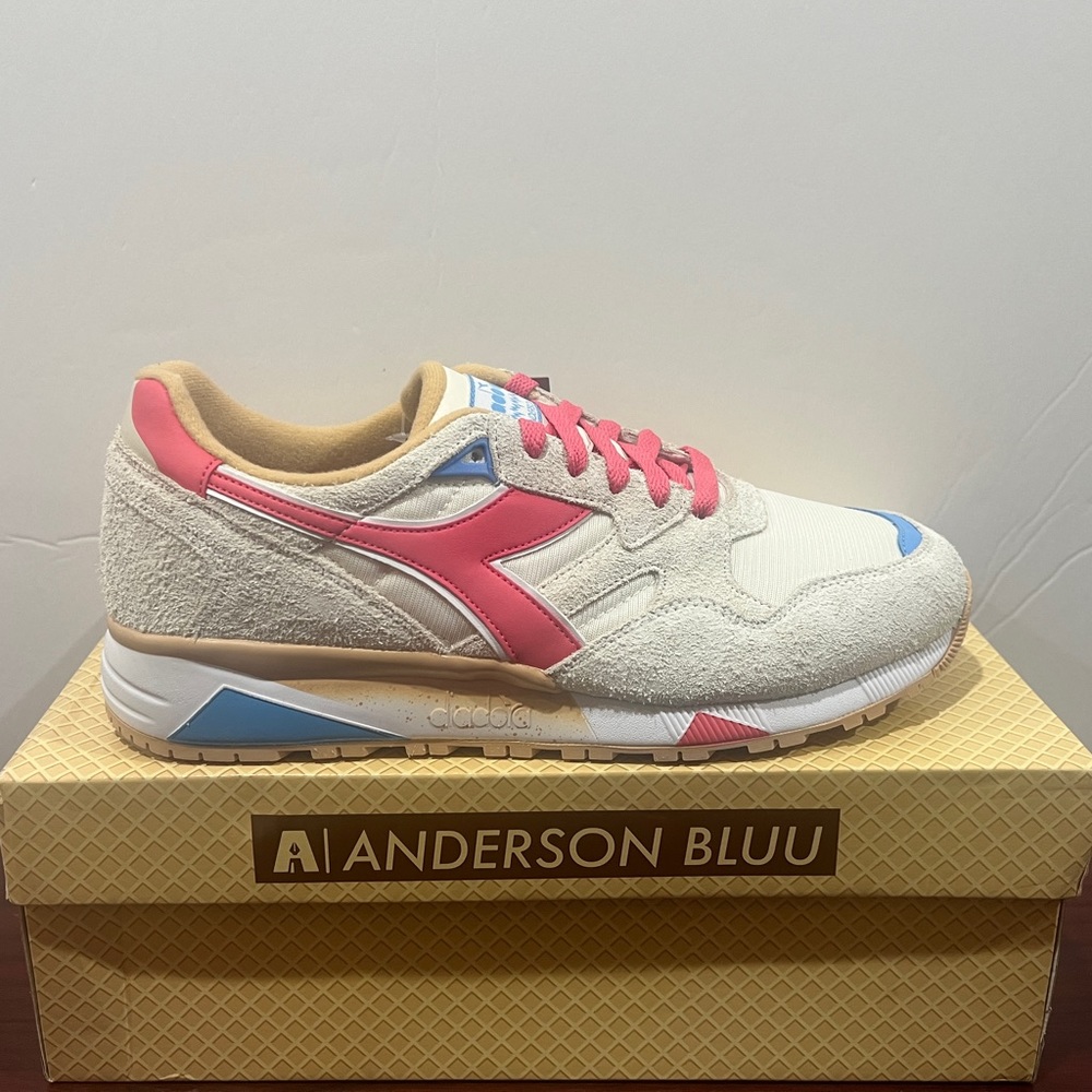 Diadora x Anderson Blue, N9002, 501.179675/C8008, Cream & Pink